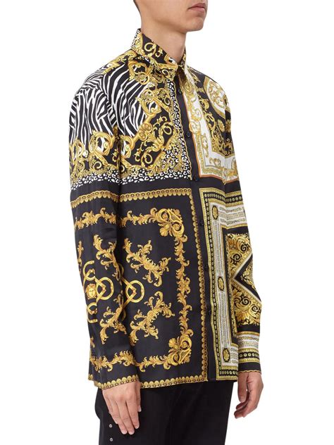 versace shirts men|versace collection men shirt.